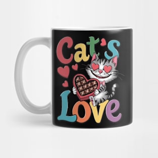 Cats Love Funny cat lovers shirts cute cat Mug